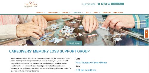 The Glen Retirement System - Memory Loss Support Group-min